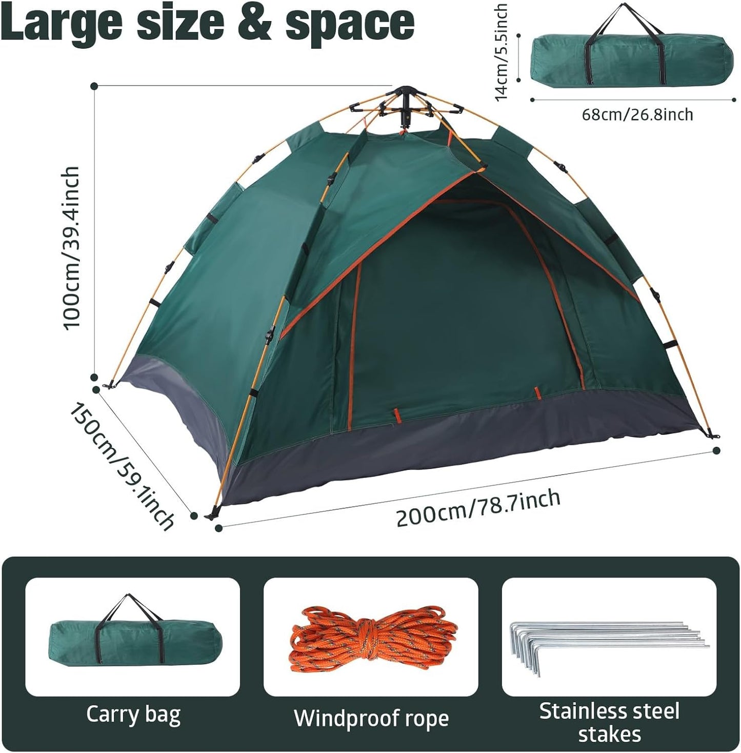 Instant Automatic Pop Up Tent